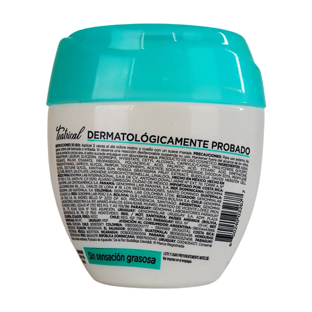 Crema facial humectante con células madre y aguacate Teatrical (100 g / 3.4 oz) - Miniatura 4