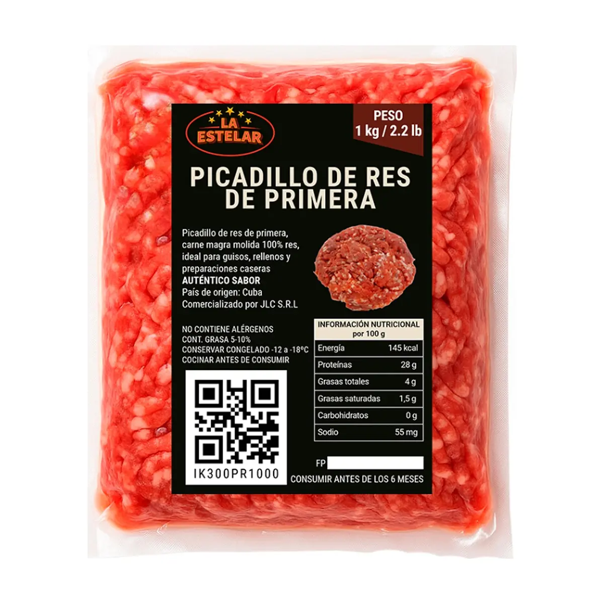Picadillo de res de primera La Estelar (1 kg / 2.2 lb)