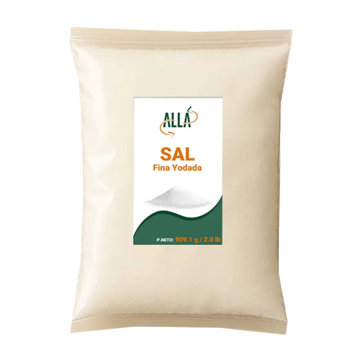 Sal fina yodada ALLÁ (907 g / 2 lb)