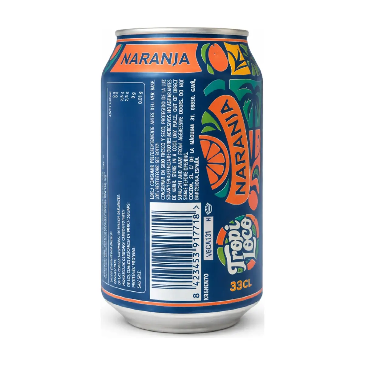 Refresco gaseado de naranja Tropi Loco (6 x 330 ml) - Miniatura 2