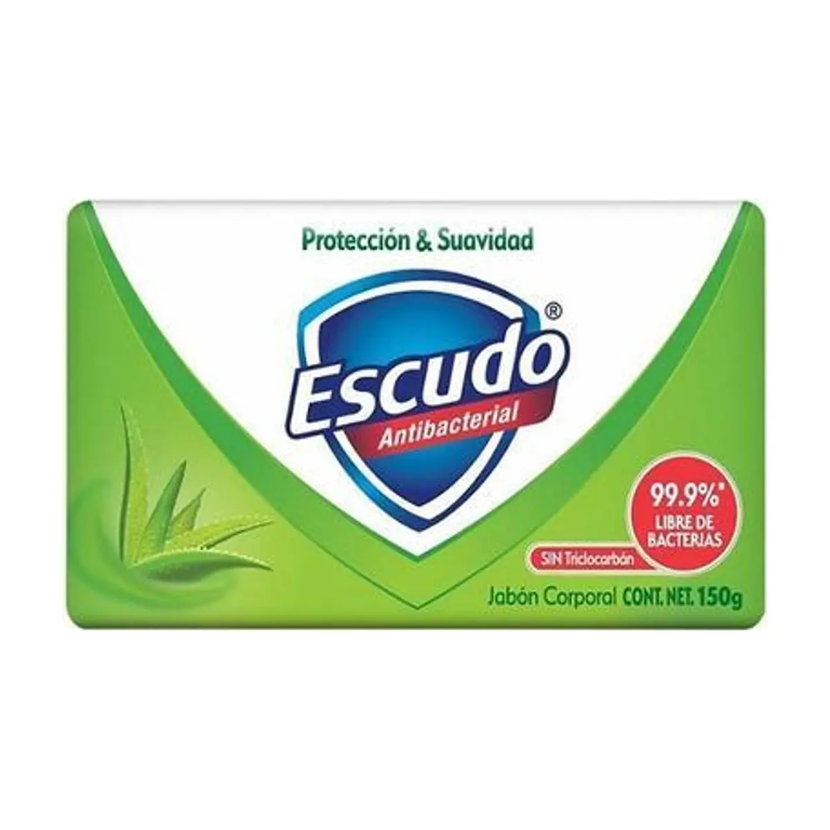 Jabón Verde Protección y Suavidad (135g) ESCUDO