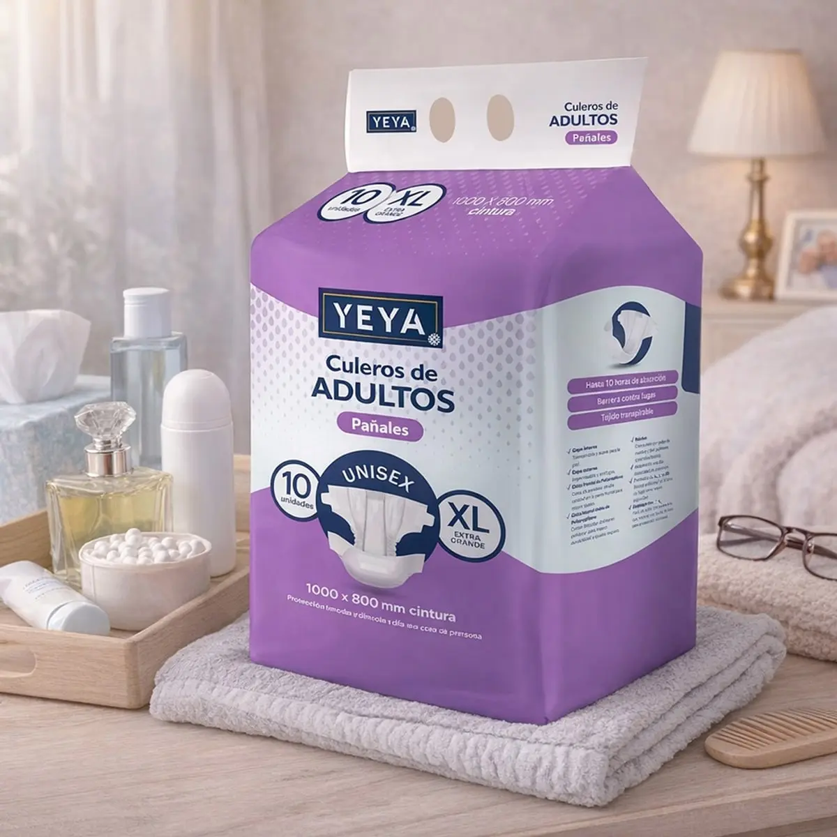 Pañales desechables para adultos talla XL YEYA (3 x 10 U) - Thumbnail 2