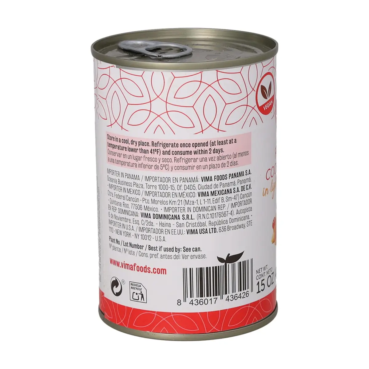 Cóctel de frutas en almíbar Vima Foods (425 g / 15 oz) - Thumbnail 2