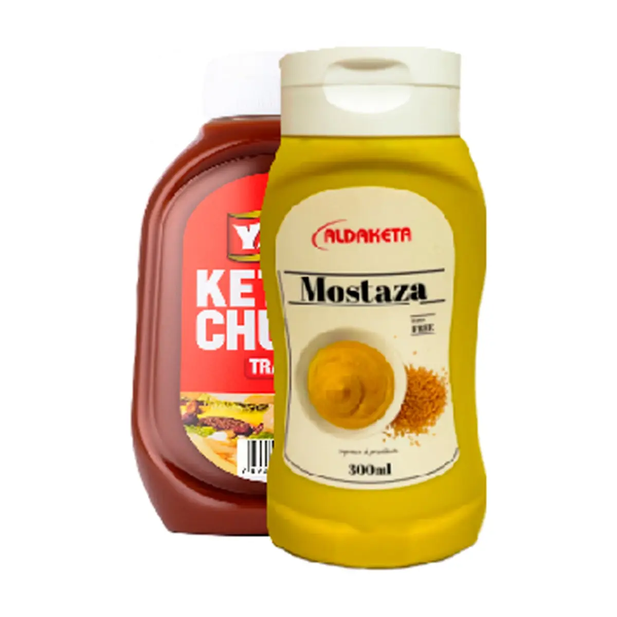 Mostaza Aldaketa (300 g / 10.5 oz) + Ketchup tradicional Val (400 g / 14.11 oz) - Imagen 1