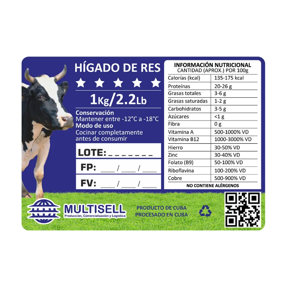 Hígado de res Multisell (1 kg / 2.2 lb) - Thumbnail 4