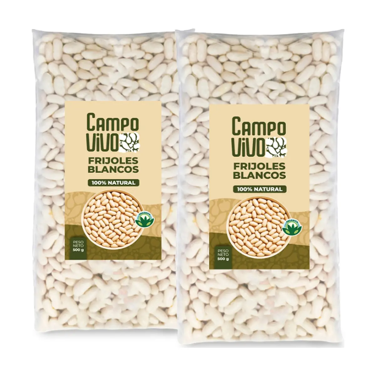 Frijoles blancos Campo Vivo (2 x 500 g / 1.1 lb)