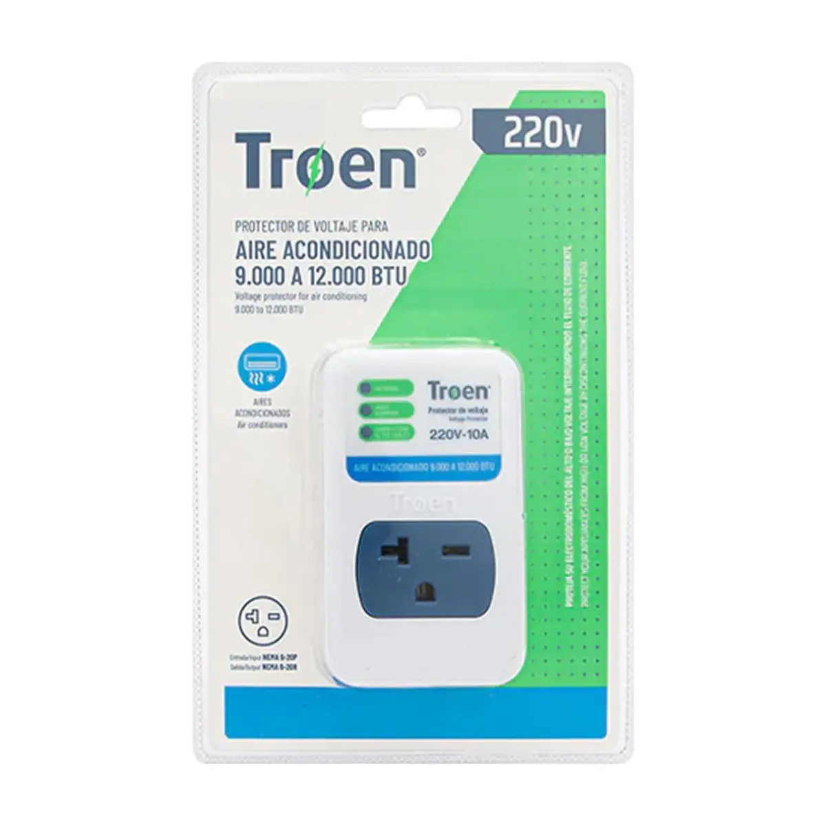 Protector de voltaje para aire acondicionado de 220 V Troen