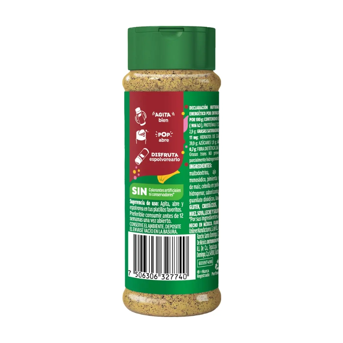Sazonador ajo y pimienta Knorr (72 g / 2.54 oz) - Thumbnail 2