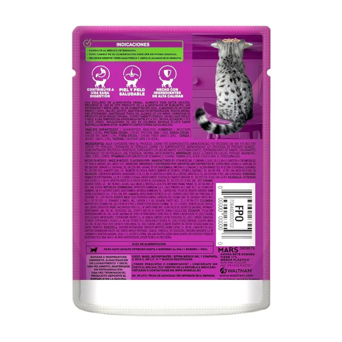 Comida para gatos adultos filletes de pescado blanco Whiskas (85 g / 2.99 oz) - Thumbnail 4