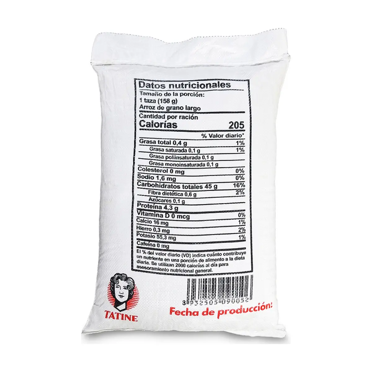 Arroz de grano largo 5% de grano partido Tatine (5 x 5 kg / 11.02 lb) - Thumbnail 3