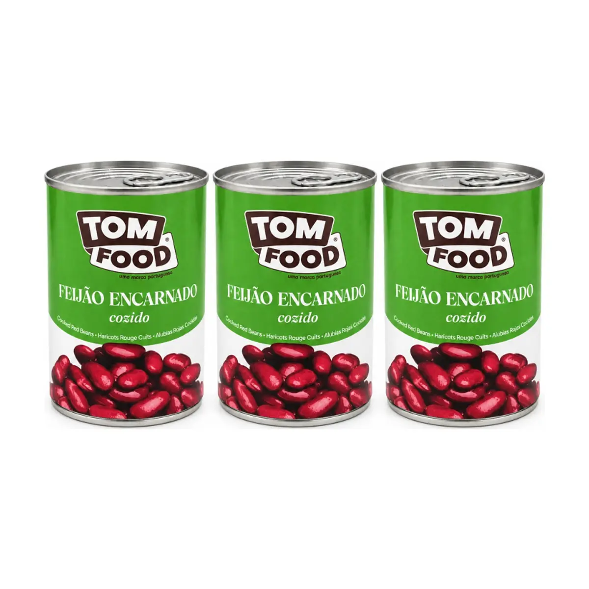 Frijoles  colorados cocidos TOM FOOD (3 x 425g /15 oz )