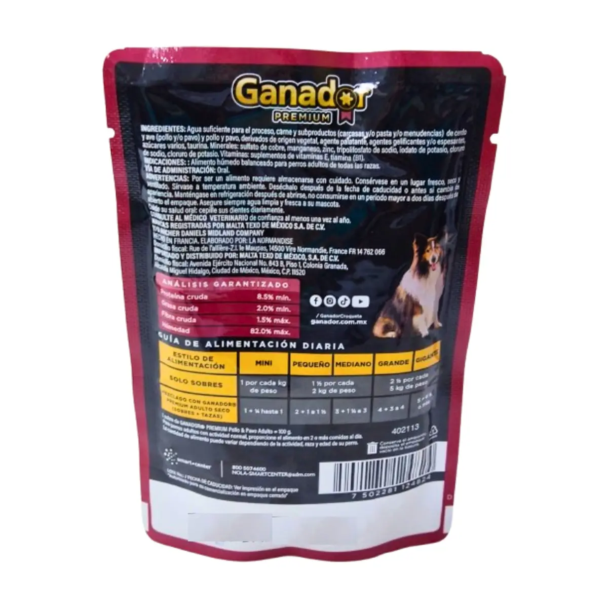 Alimento húmedo para adulto todas las razas trozos de carne en salsa pollo y pavo Ganador Premium (100 g / 3.5 oz) - Miniatura 2