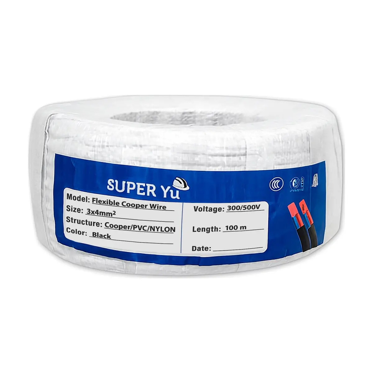 Cable eléctrico flexible multiconductor 3 × 4 mm² 300/500 V Super Yu (100 m) - Thumbnail 7