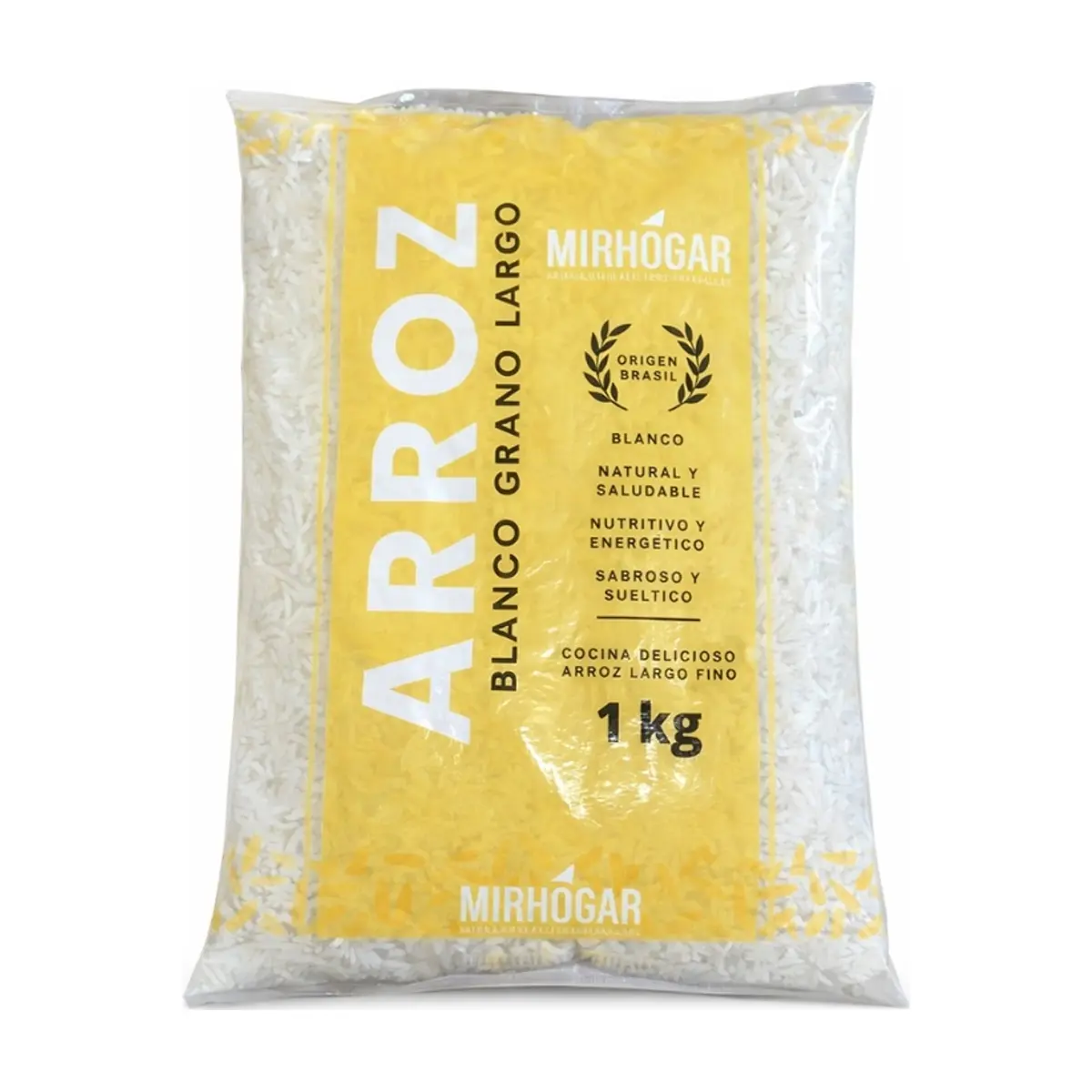 Arroz blanco grano largo MirHogar (1 kg / 2.2 lb)