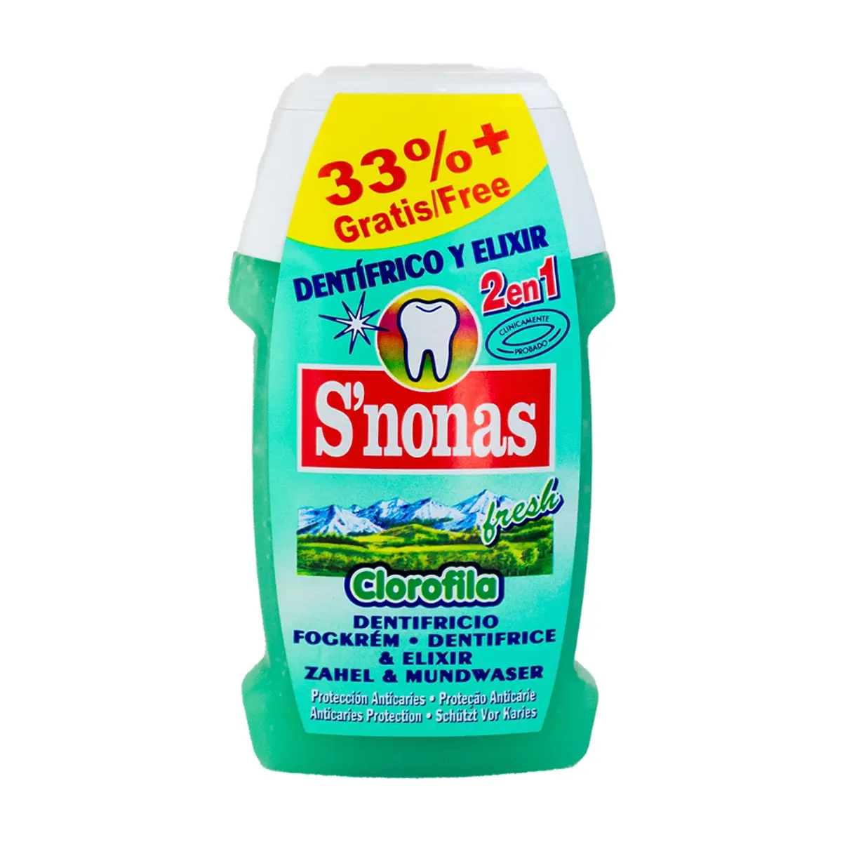 Dentífrico elixir clorofila S'nonas (100 ml / 3.38 oz)