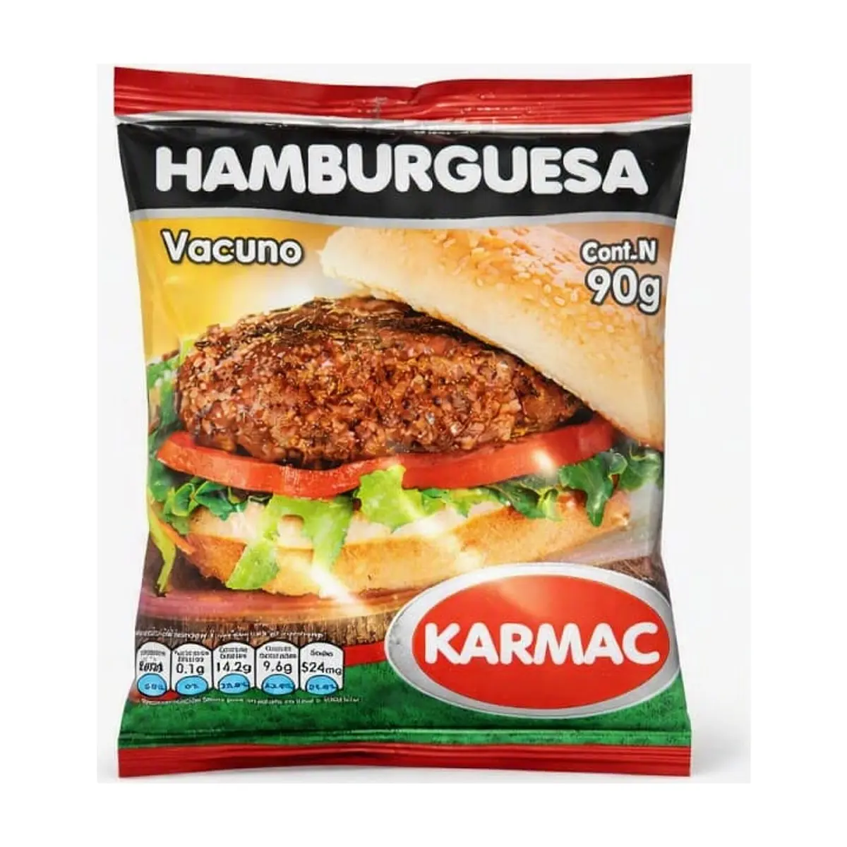 Hamburguesa de Res (90g) KARMAC