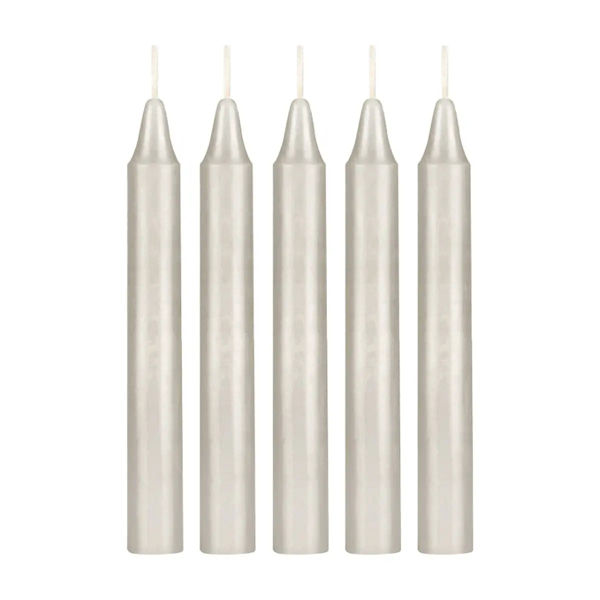 Velas de cera color blanco Vélazon (5 U)