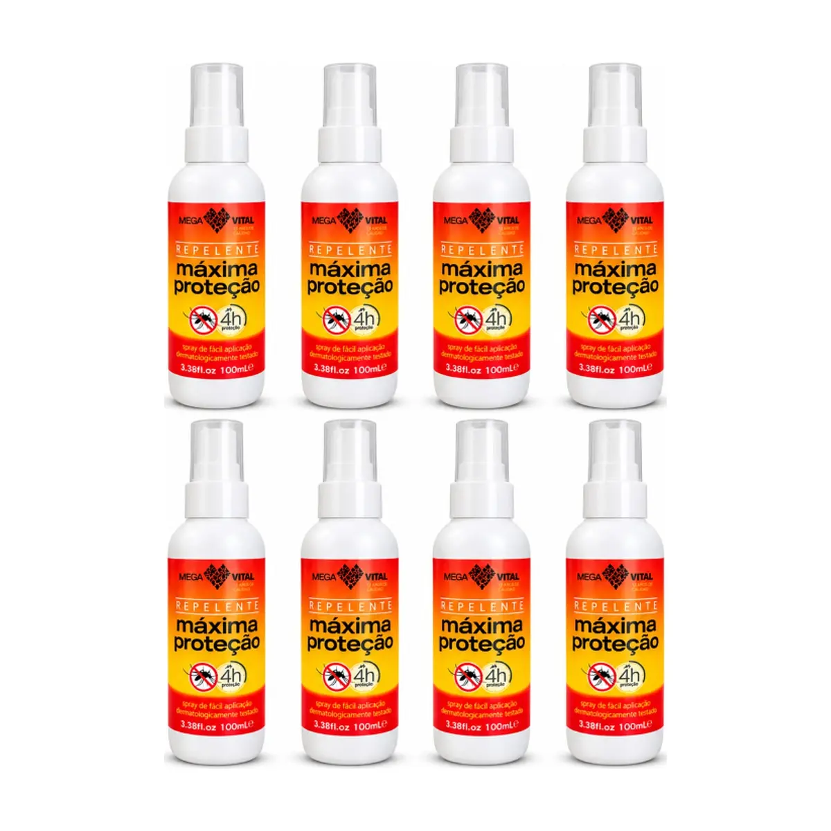 Repelente aerosol Mega Vital (8 x 100 ml)