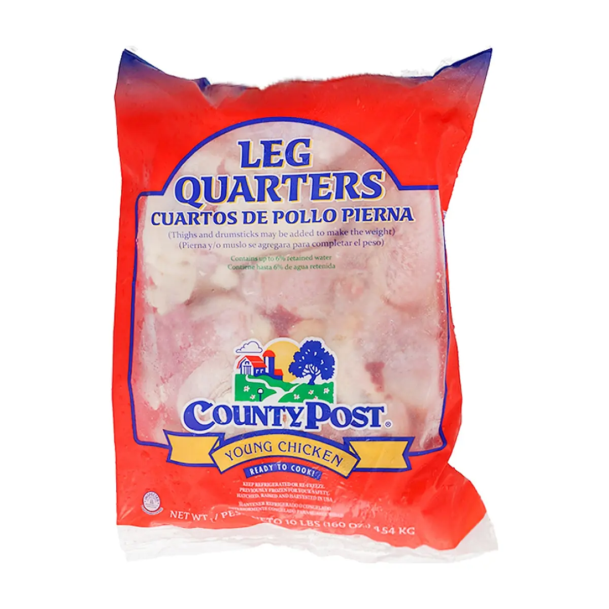 Cuartos traseros de pollo County Post (4.54 kg / 10 lb) - Miniatura 2