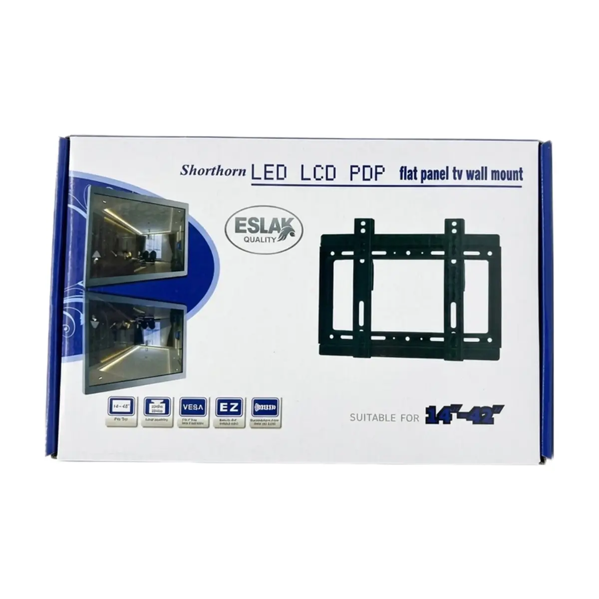 Soporte de Pared Fijo para TV LED/LCD/PDP 14" a 42" Eslak - Thumbnail 3
