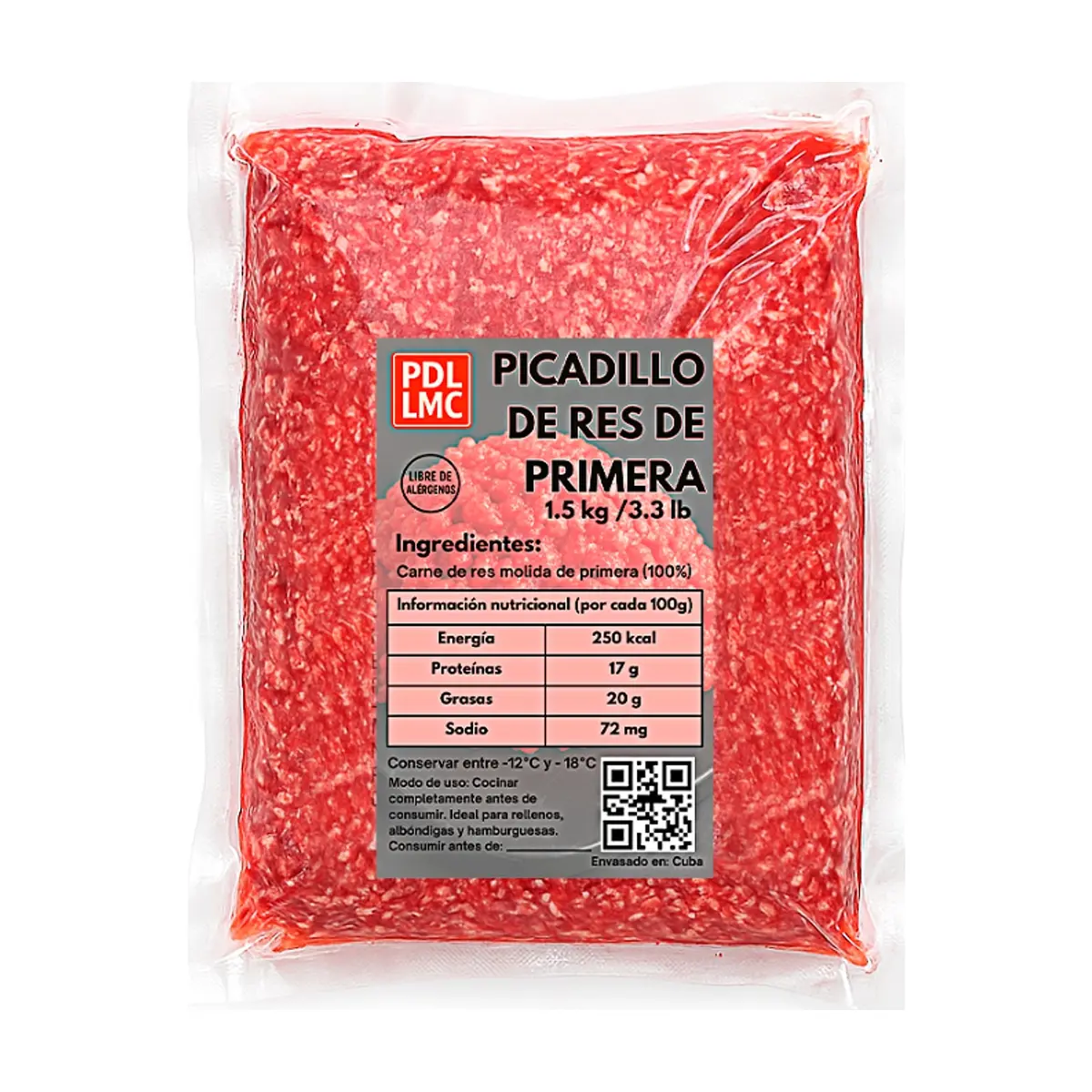 Picadillo de res de primera PDL LMC (1.5 kg / 3.3 lb) - Thumbnail 2