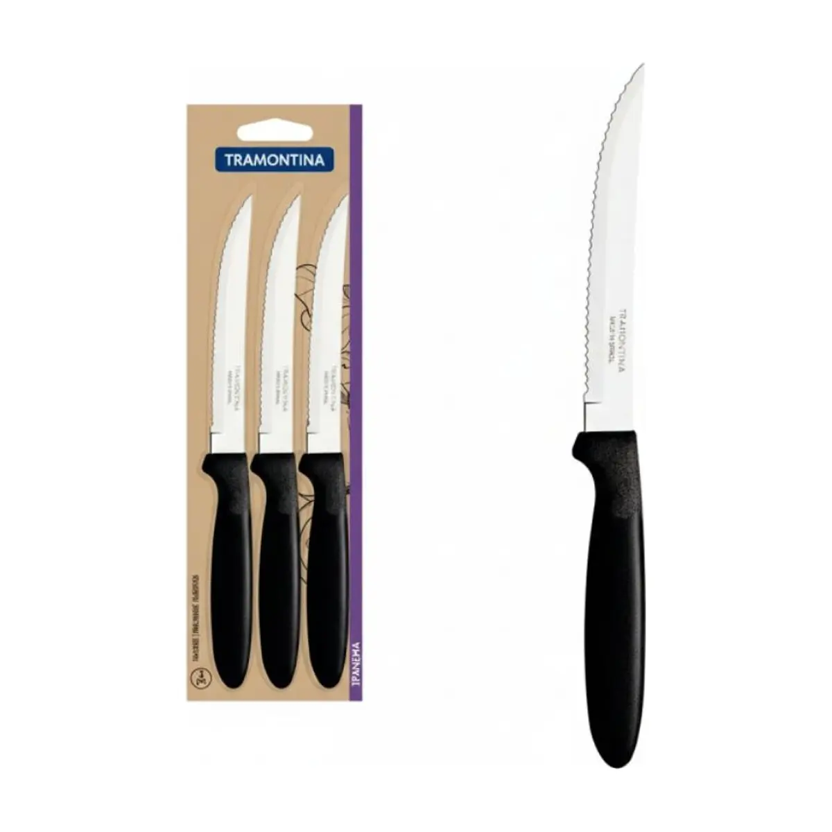 Juego de Cuchillos para Asado 3 piezas TRAMONTINA IPANEMA