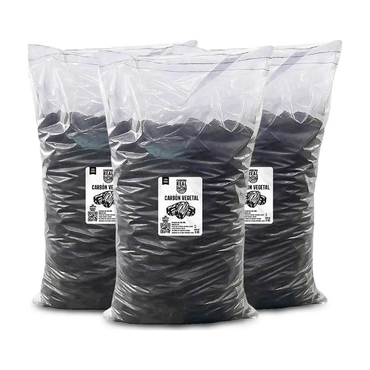 Carbón vegetal Cosecha Real (3 x 5 kg / 11 lb)