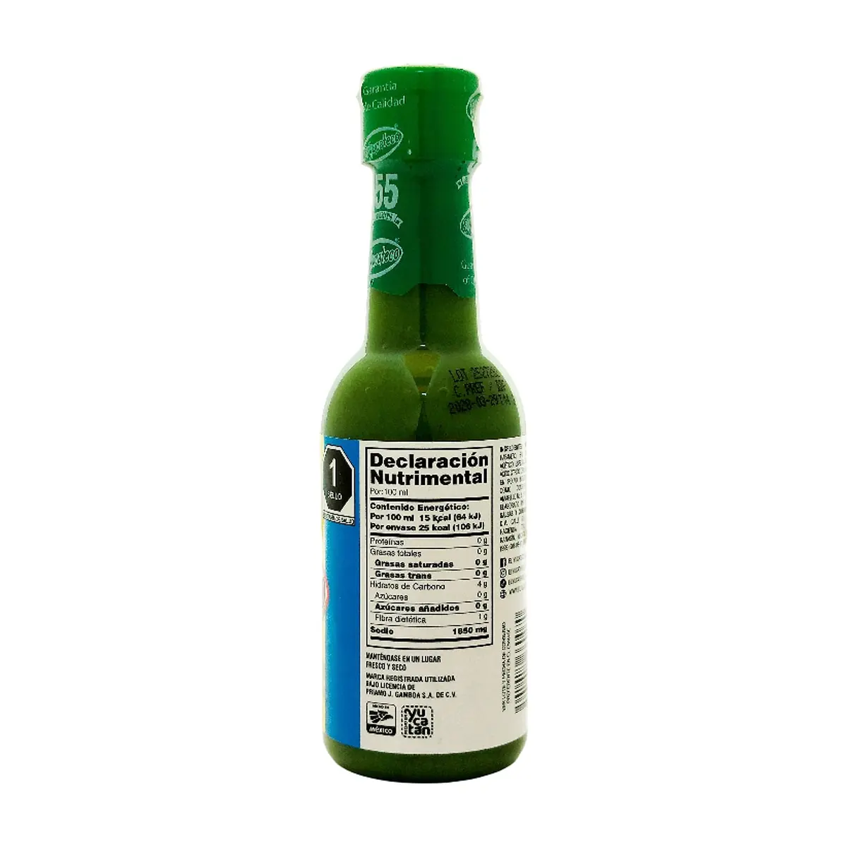 Salsa picante verde de chile habanero El Yucateco (150 ml) - Thumbnail 6