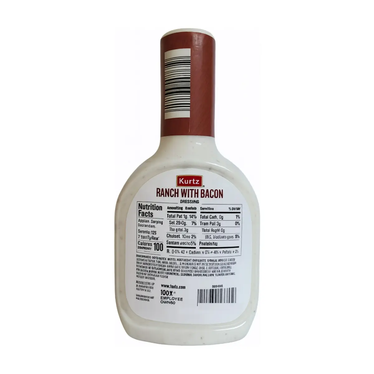 Aderezo ranch con tocino Kurtz (473 ml / 16 fl.oz) - Thumbnail 2