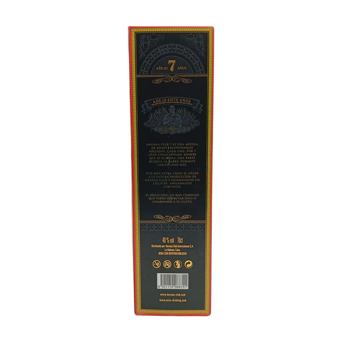 Botella de ron Añejo 7 Años 40 % vol Havana Club (700 ml) - Thumbnail 6