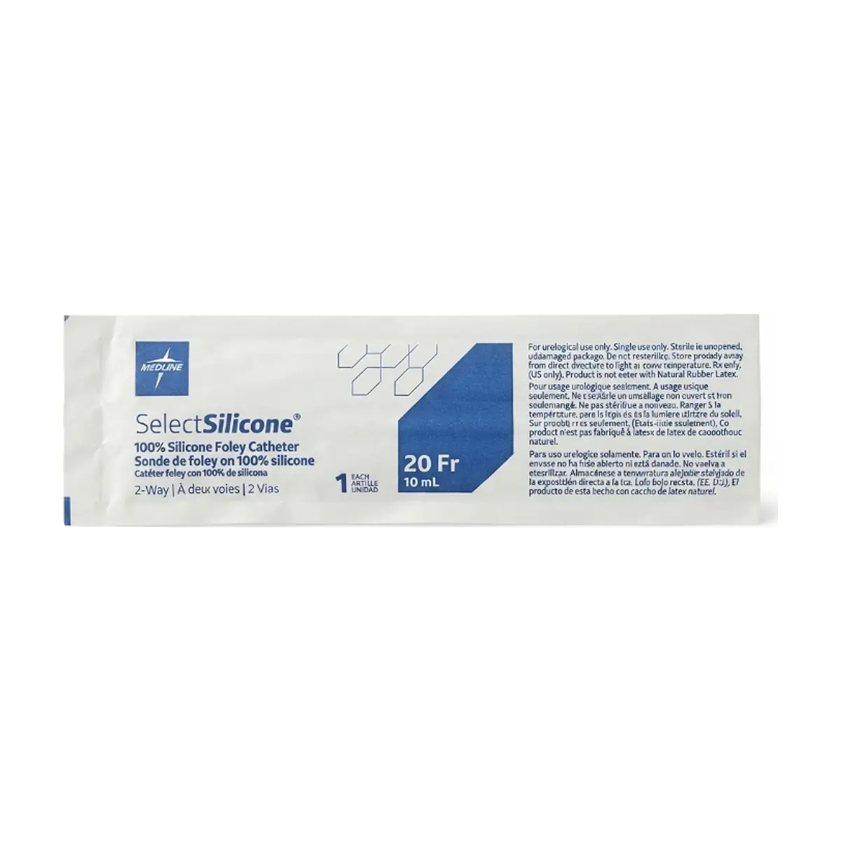 Catéter Foley 2 vías de silicona 20 fr / 10 ml Medline - Thumbnail 2