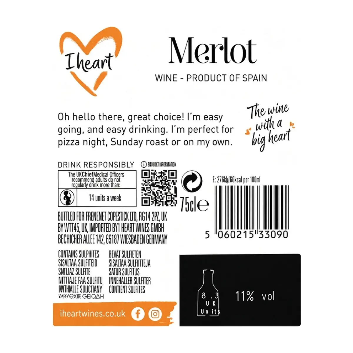 Vino tinto Merlot I Heart Wines (750 ml) - Thumbnail 3