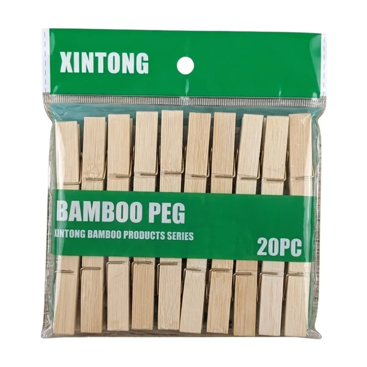 Horquillas de bambú natural Xintong (20 U)