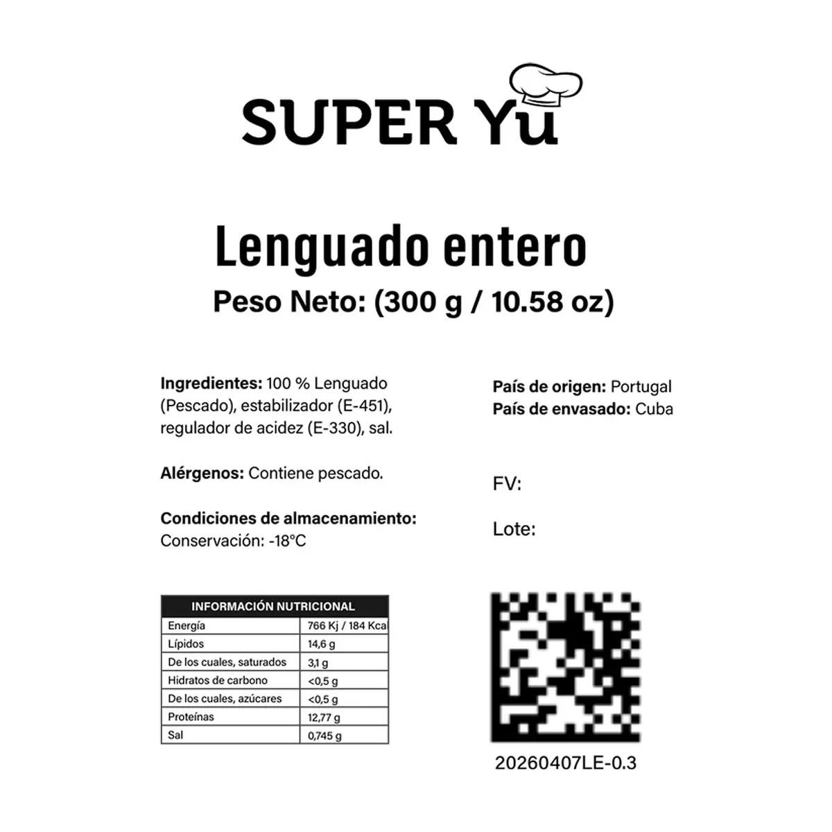 Lenguado entero Super Yu (300 g / 10.58 oz) - Thumbnail 4