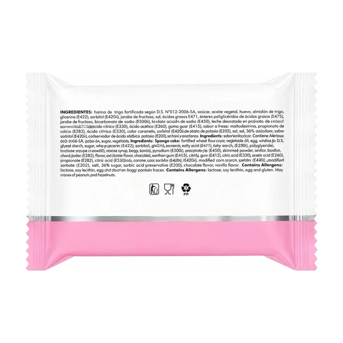 Pastel de waffle relleno con salsa sabor a fresa y cobertura sabor a chocolate Invite (45 g / 1.58 oz) - Miniatura 3