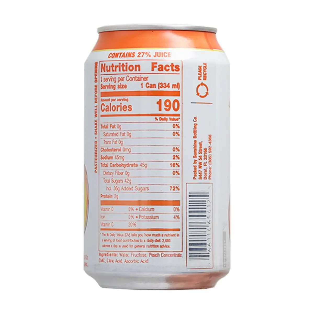 Néctar de melocotón Sunchy (6 x 334 ml / 11.3 fl oz) - Miniatura 4