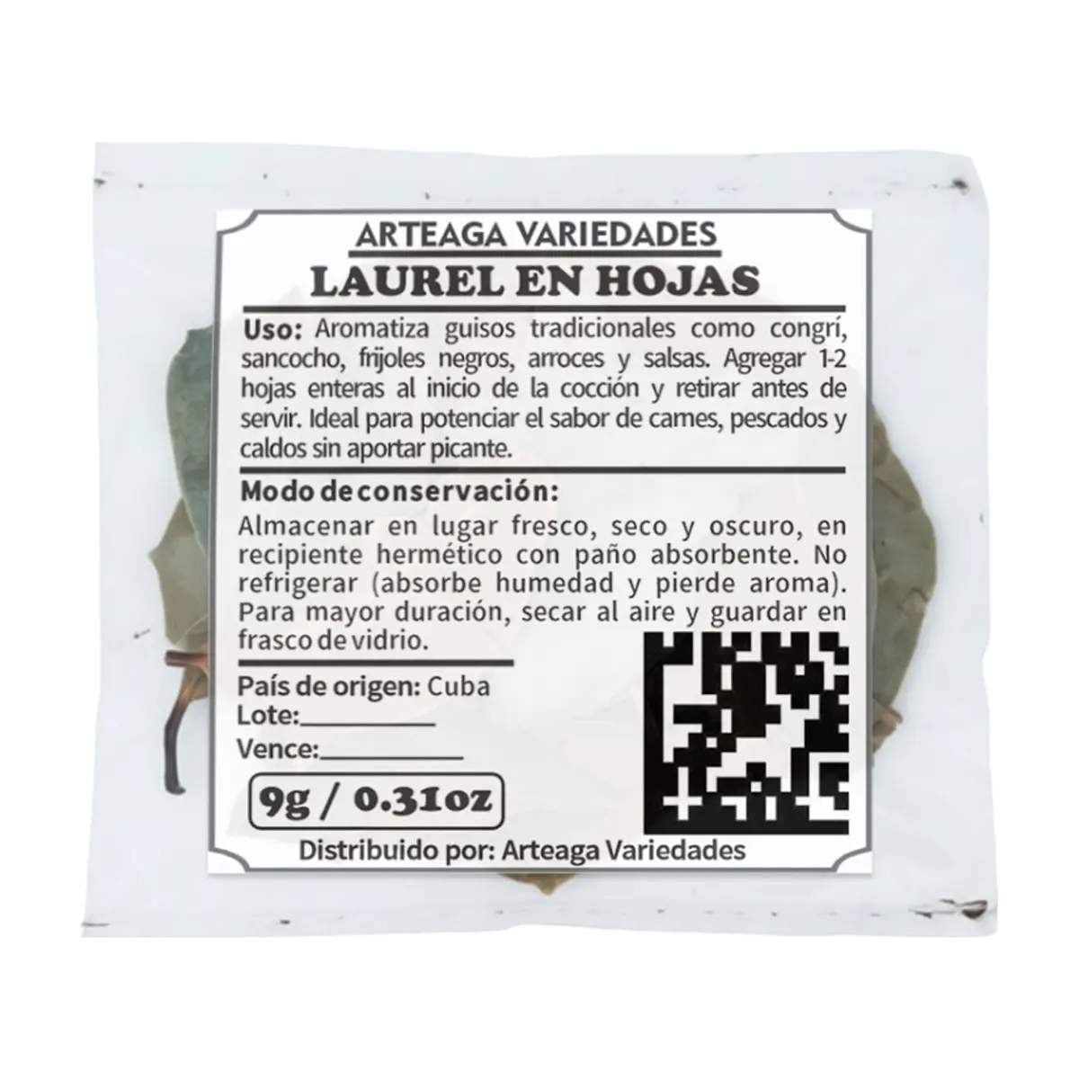 Laurel en hoja Arteaga Variedades (9 g) - Miniatura 3