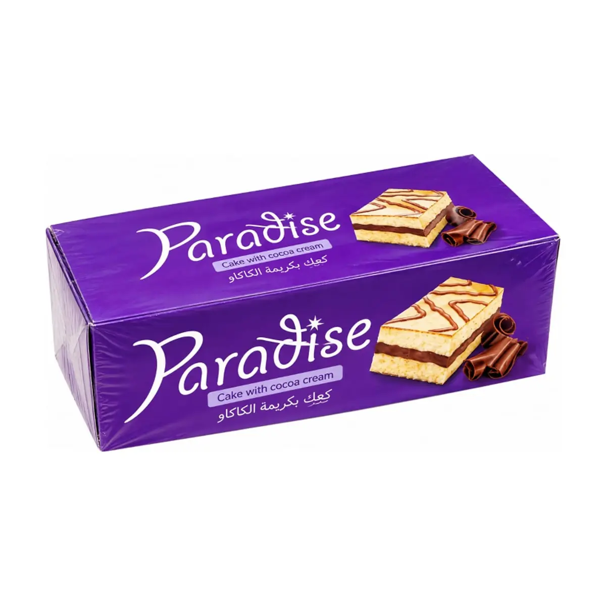 Pastel relleno de crema de chocolate con cobertura de chocolate blanco Simsek Paradise (24 x 25 g / 1.32 lb)