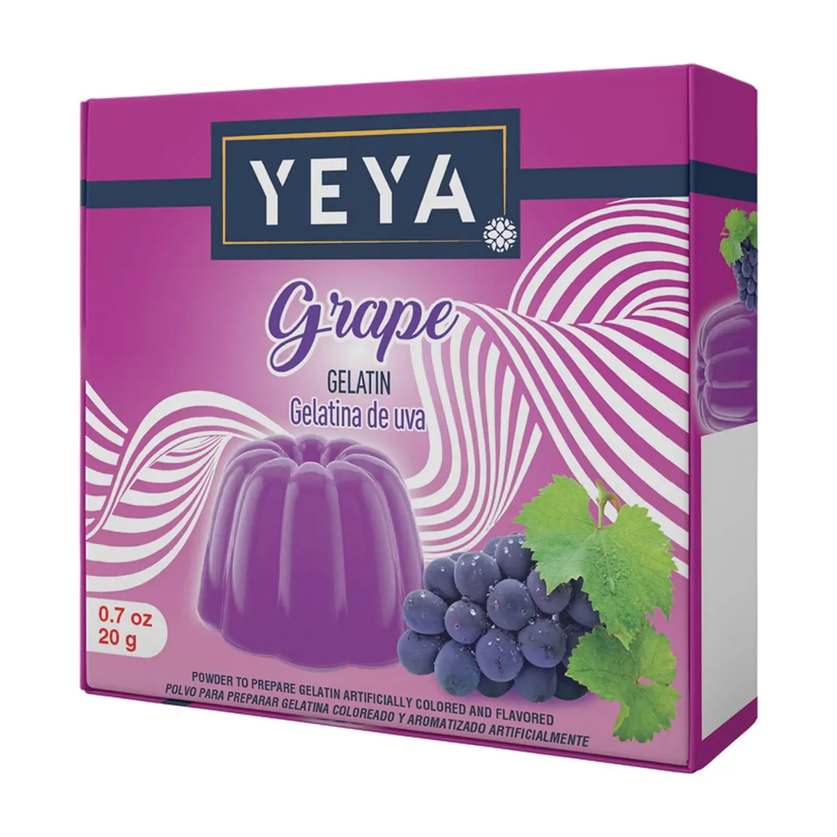 Gelatina sabor uva YEYA (20 g)