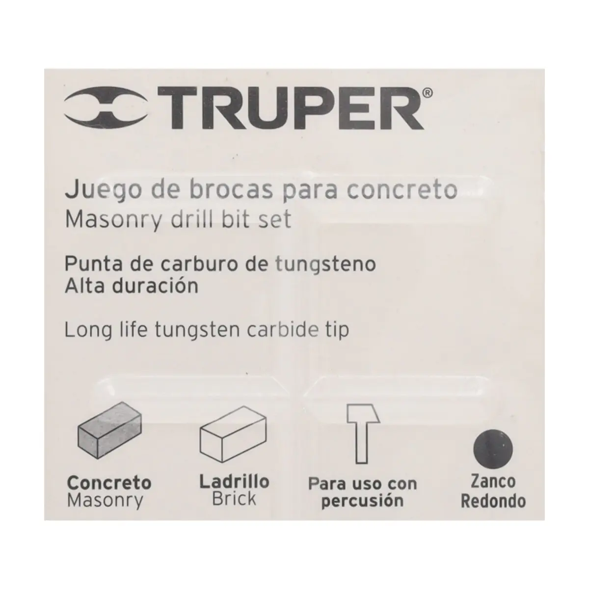 Juego de 5 brocas para concreto Truper JBCT-5 - Thumbnail 2