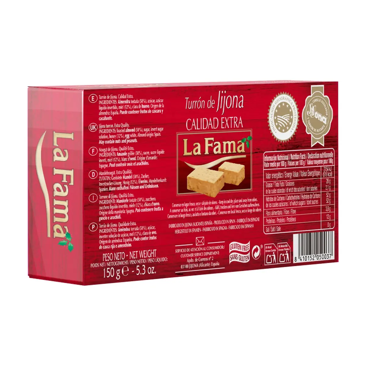 Turrón de Jijona La Fama (3 x 150 g / 5.3 oz) - Miniatura 5