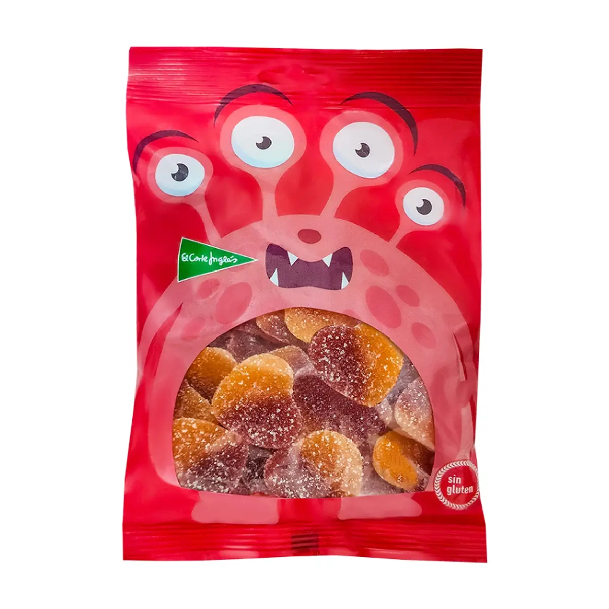 Gomitas corazónes de melocotón El Corte Inglés (200 g / 7.05 oz)