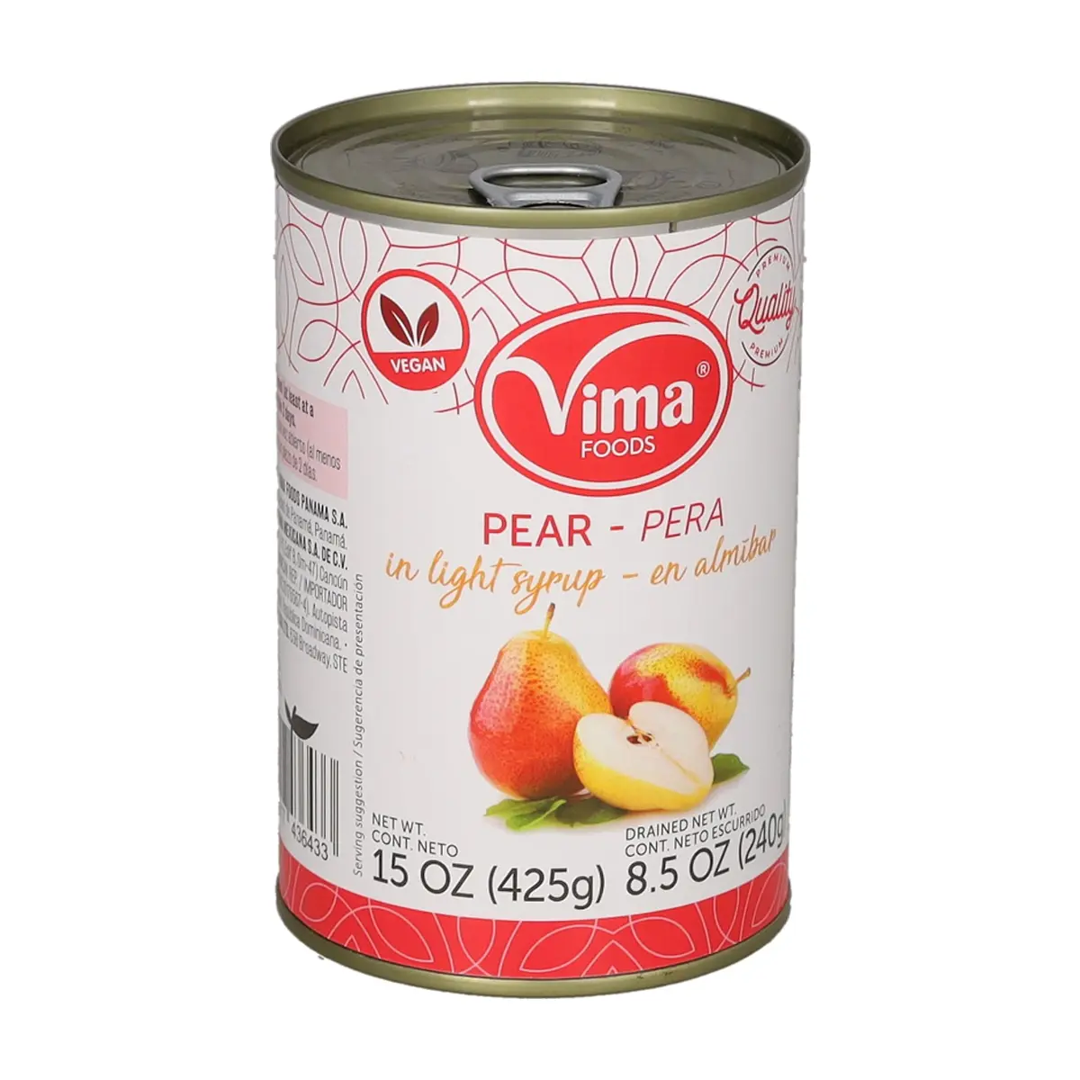 Pera en almíbar Vima Foods (425 g / 14.99 oz)