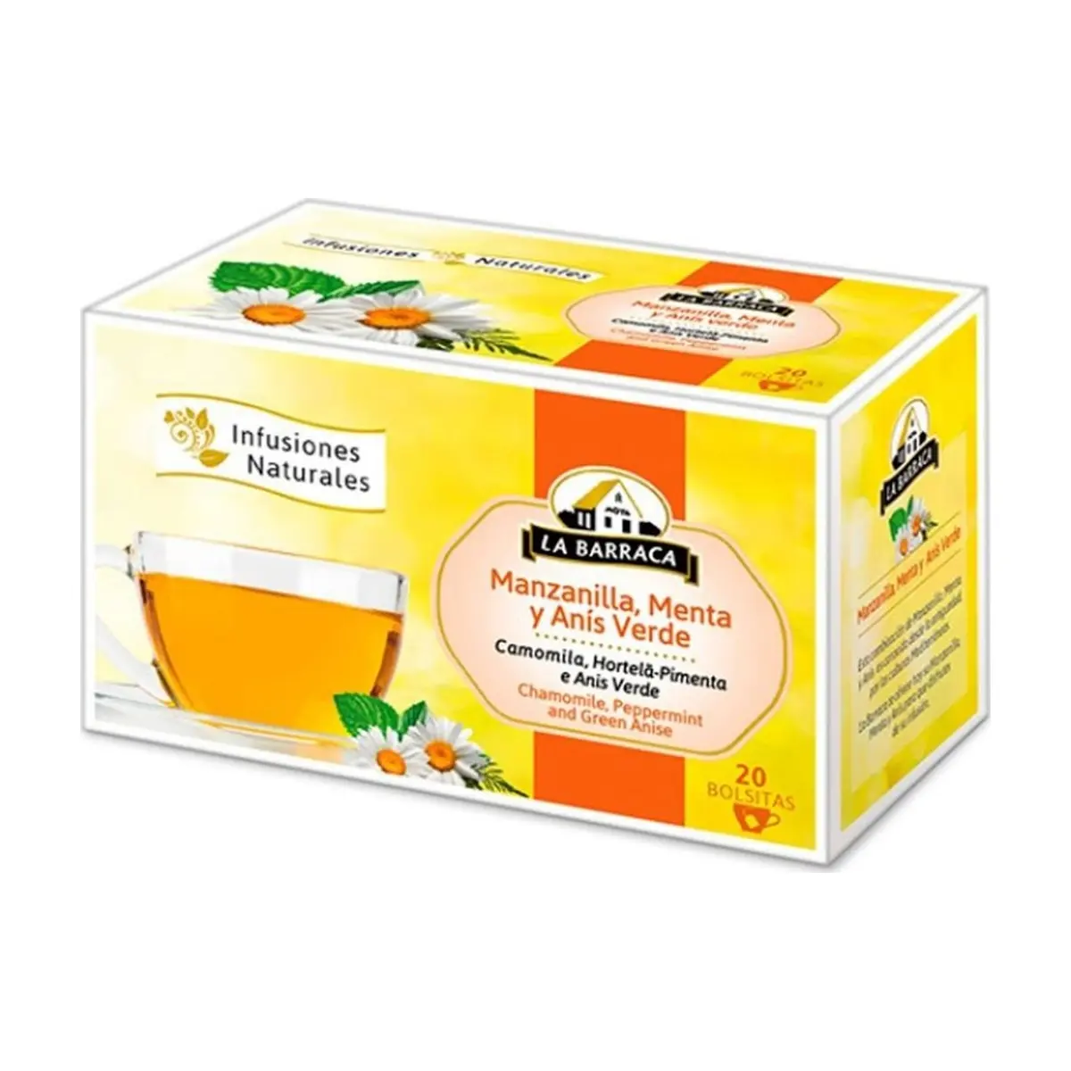 Té -infusión- de manzanilla, menta y anís verde La Barraca (30 g / 1.06 oz)