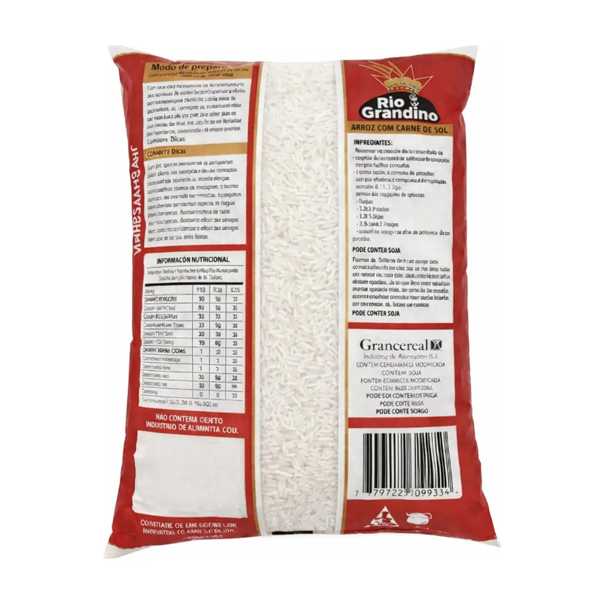 Arroz blanco Rio Grandino (1 kg / 2.2 lb) - Miniatura 3