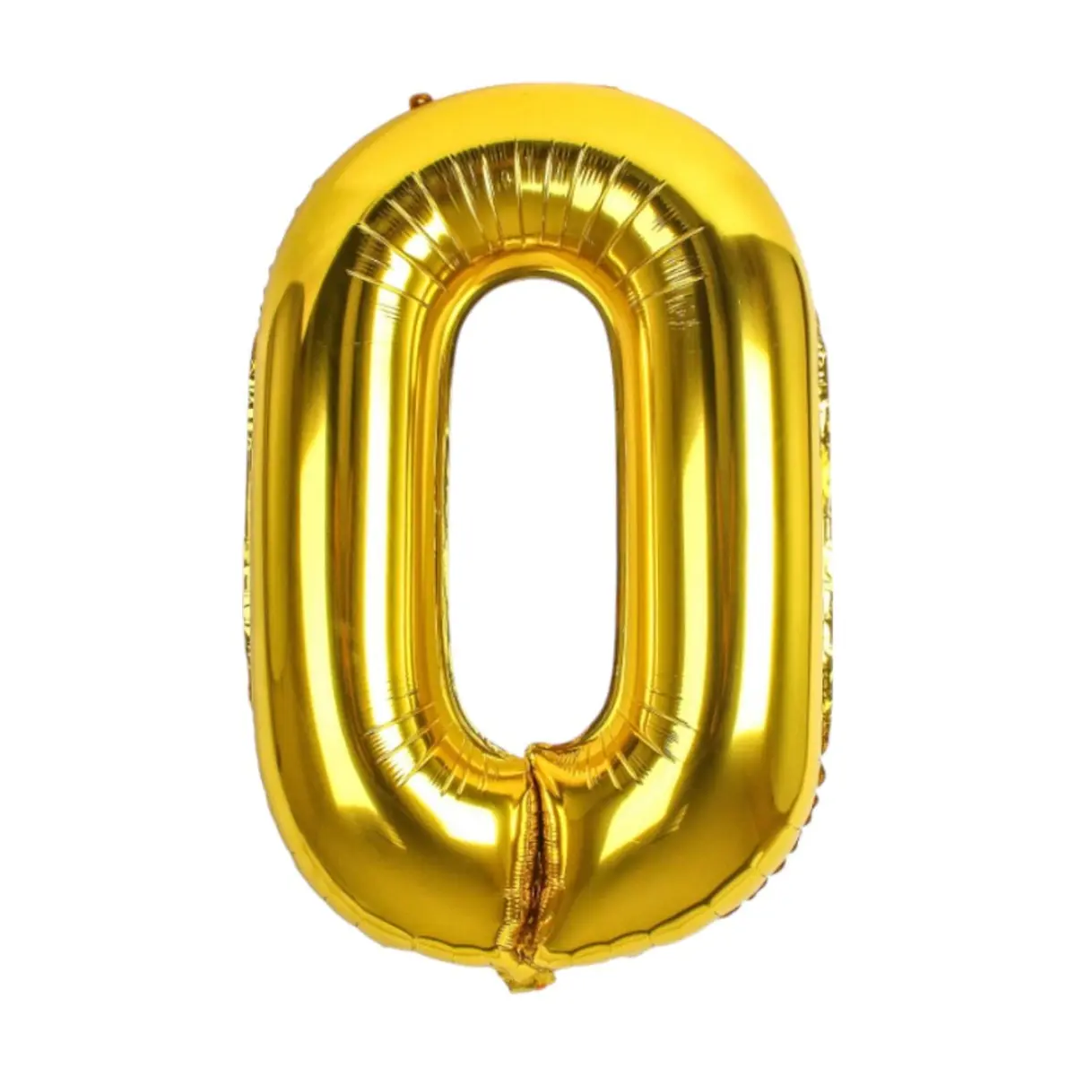 Globo dorado Número 0 Balloon (16 pulgadas) - Thumbnail 4