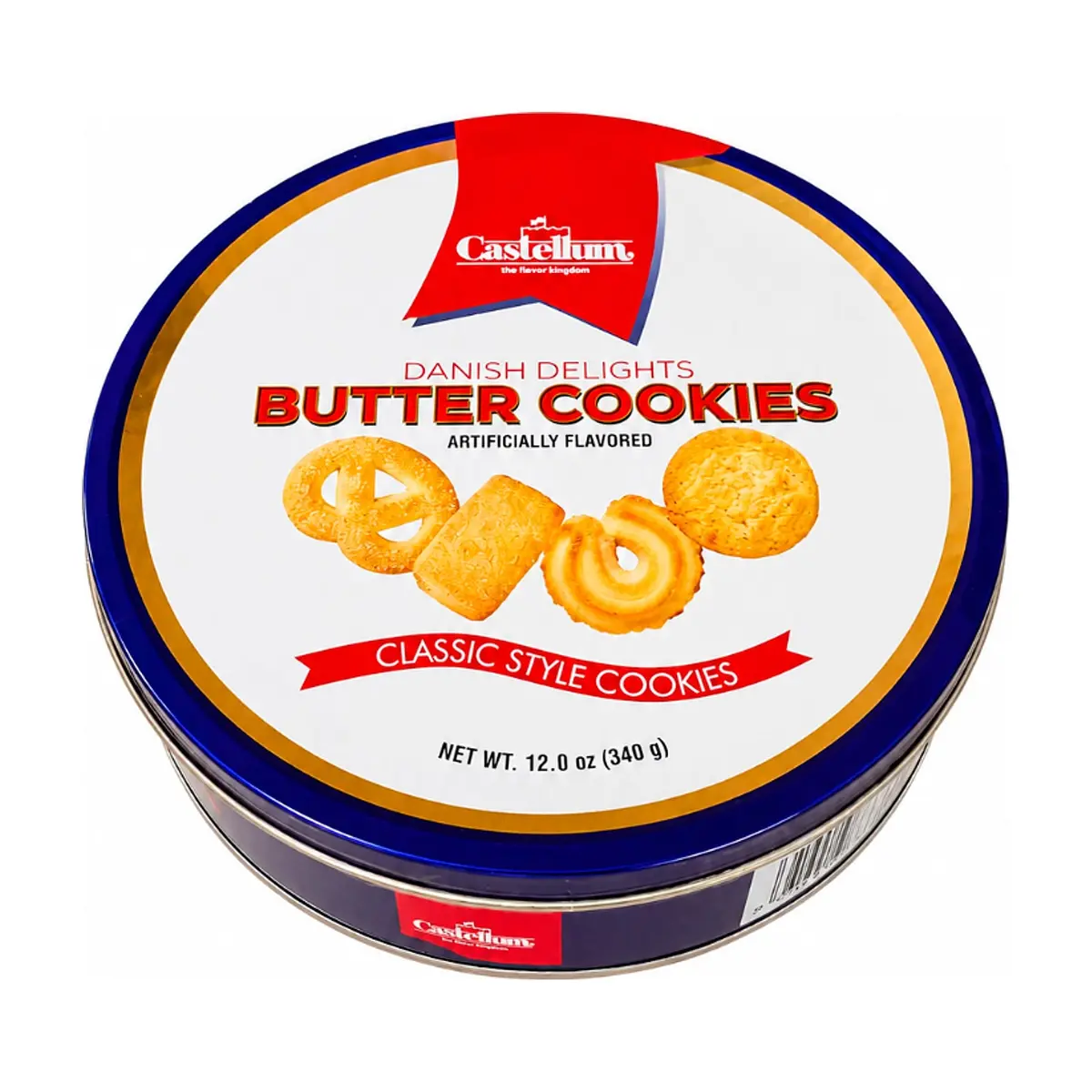 Galletas de mantequilla danesas Castellum (340 g / 12 oz)