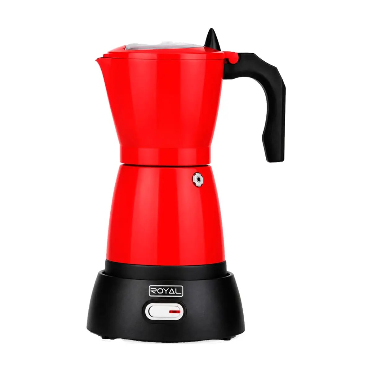 Cafetera eléctrica de 6 tazas color rojo Royal RCE1709