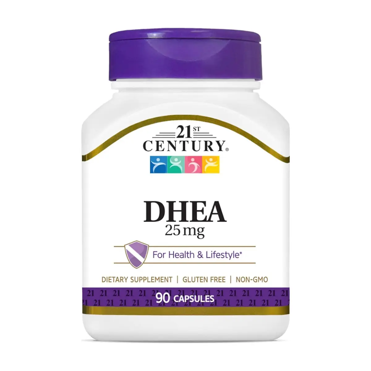DHEA. Dehidroepiandrosterona 25 mg 21st Century (90 cápsulas)