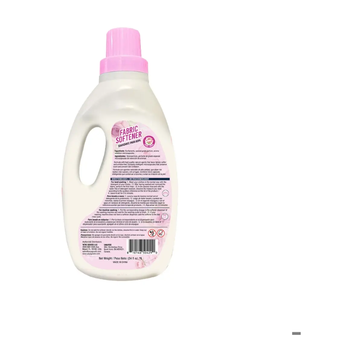 Suavizante para ropa con aroma a rosa YEYA (12 X 1 L) - Thumbnail 4